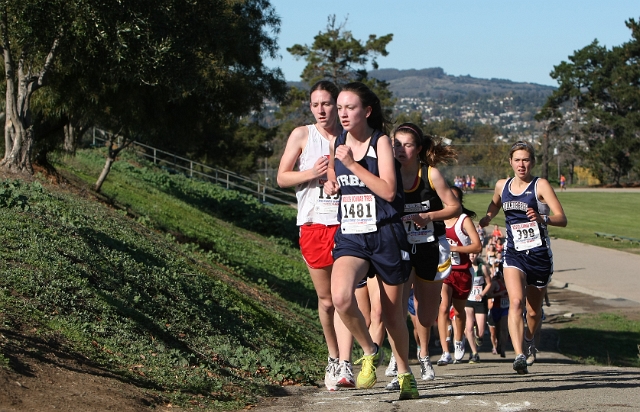 NCS XC D5 Girls-020.JPG - 2009 North Coast Section Cross Country Championships, Hayward High School, Hayward, California